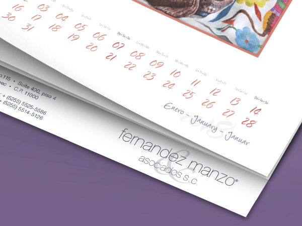 arte i diseño - CALENDARIO - Detalle 1